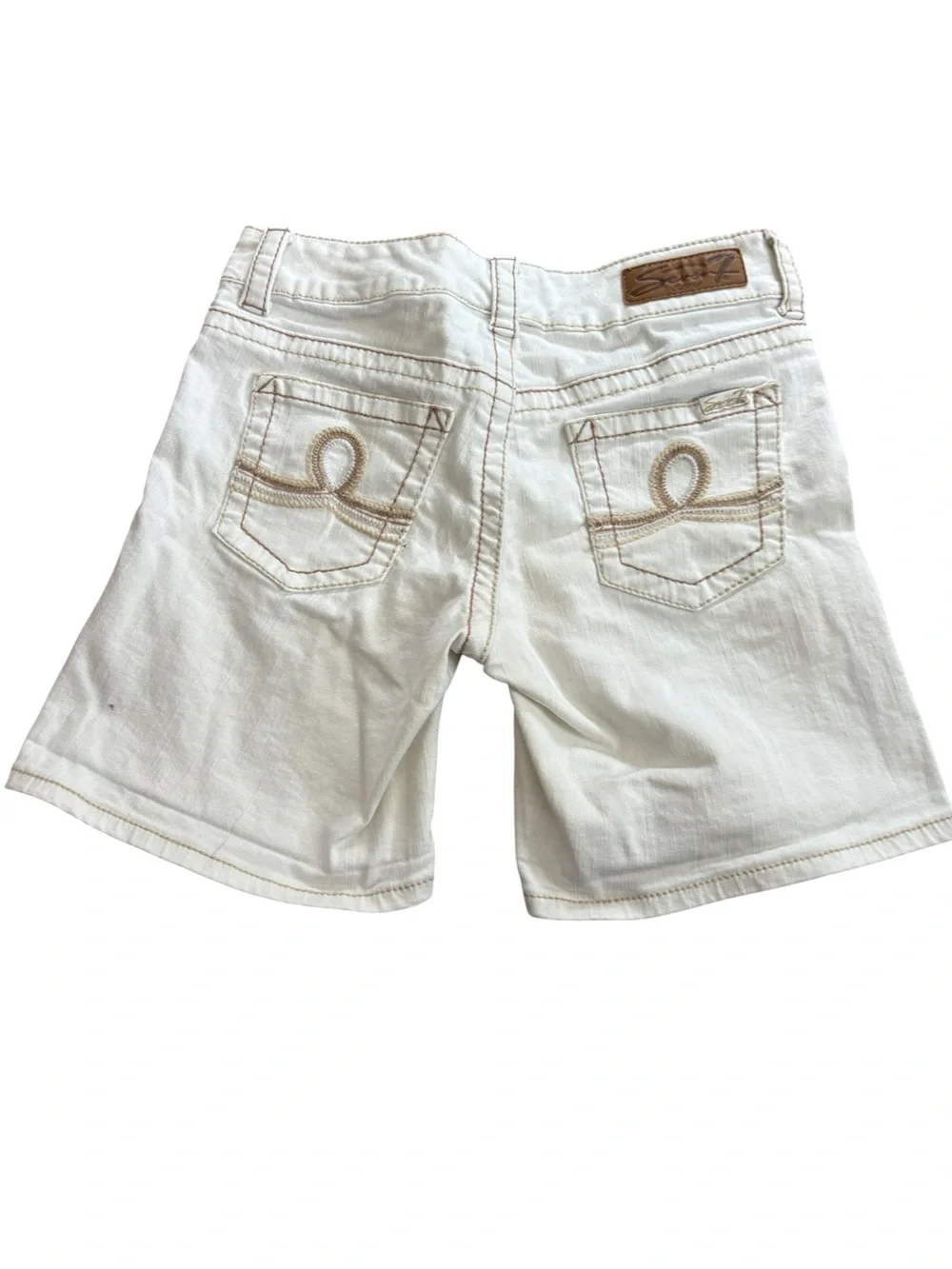 Seven7 White Denim Cotton Blend 16